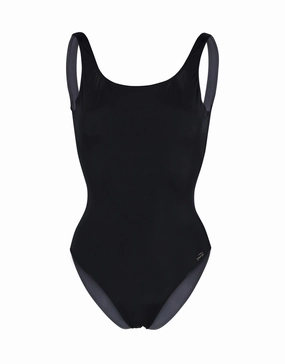 Regular U-Back Swimsuit - Black fashy swimwear collection, fashy thermal swimwear