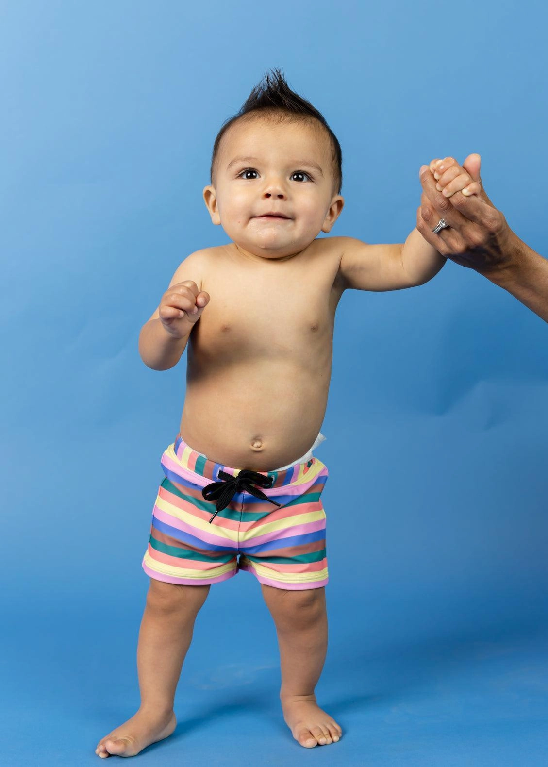Retro Stripe | Baby Euro Shorts