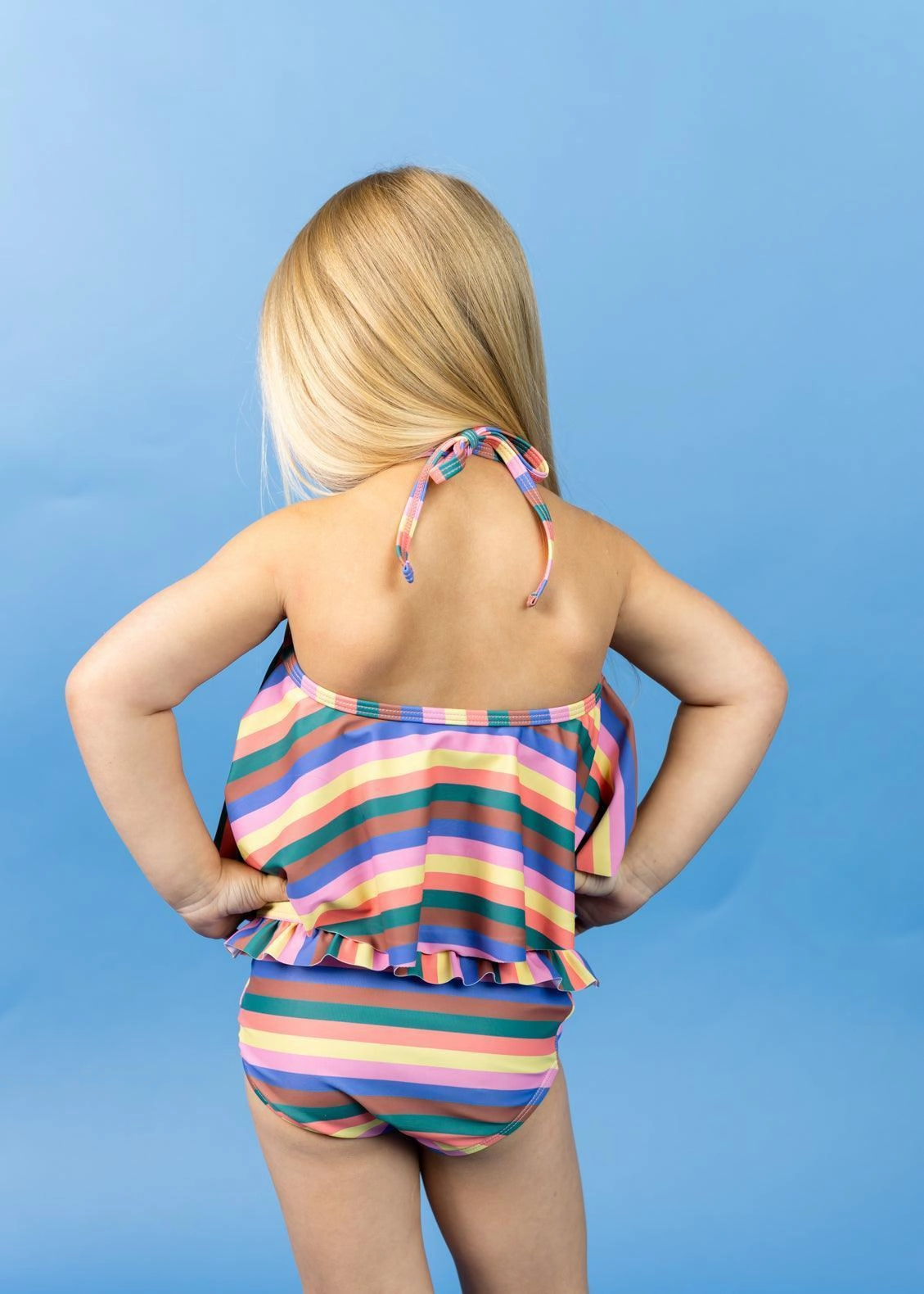Retro Stripe | Mini Mid-Ruffle Bottoms