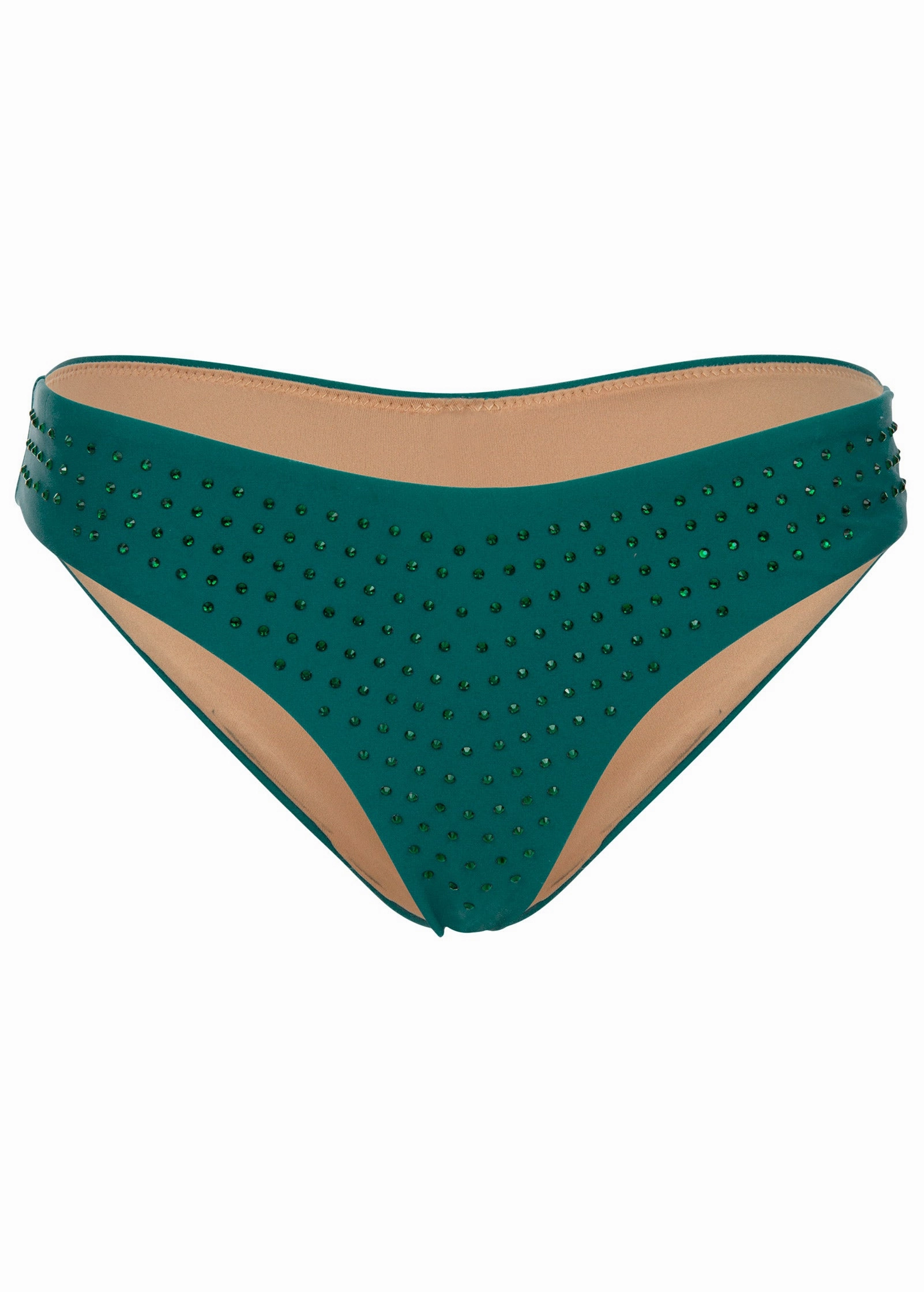 Rhinestone Bikini Bottom - Green Glory