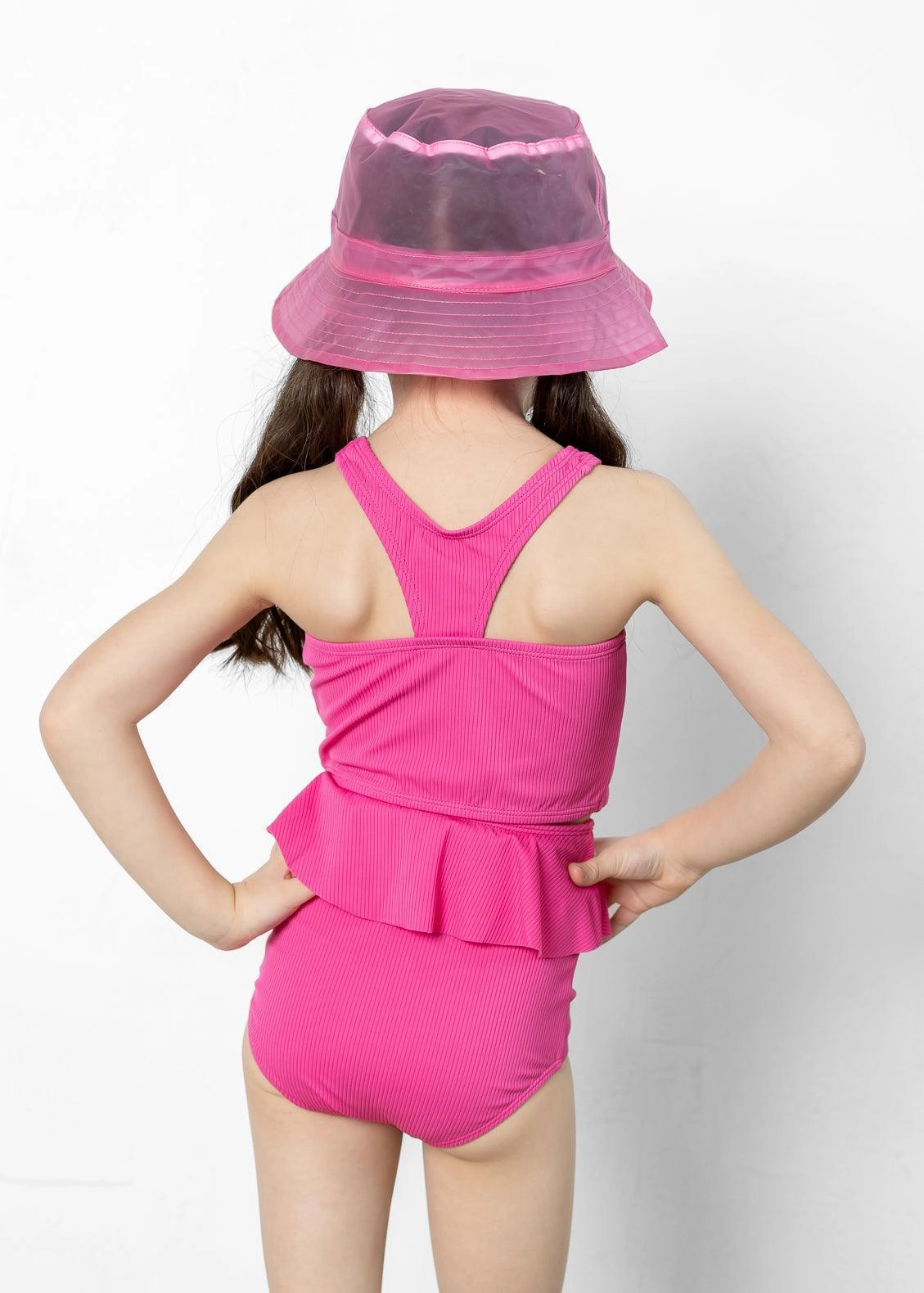 Ribbed Azalea Pink | Mini Racer Back Top