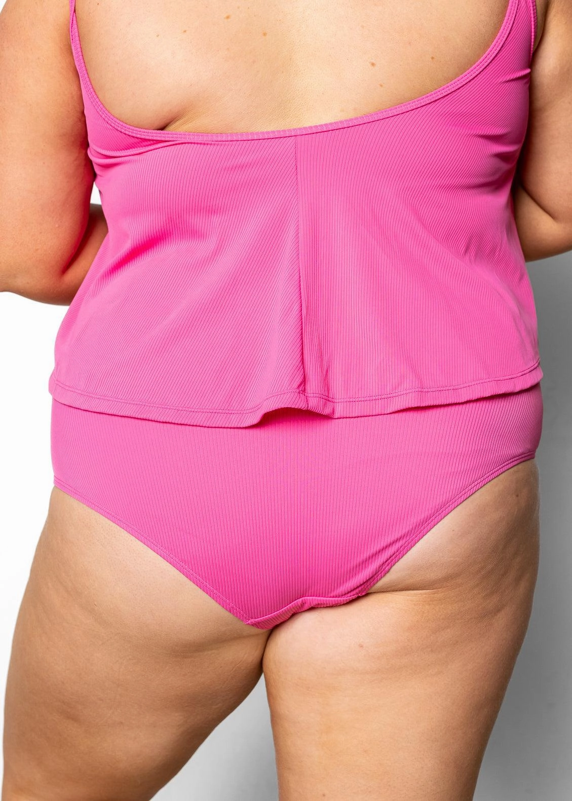 Ribbed Azalea Pink | Ruched Bottoms 2.0