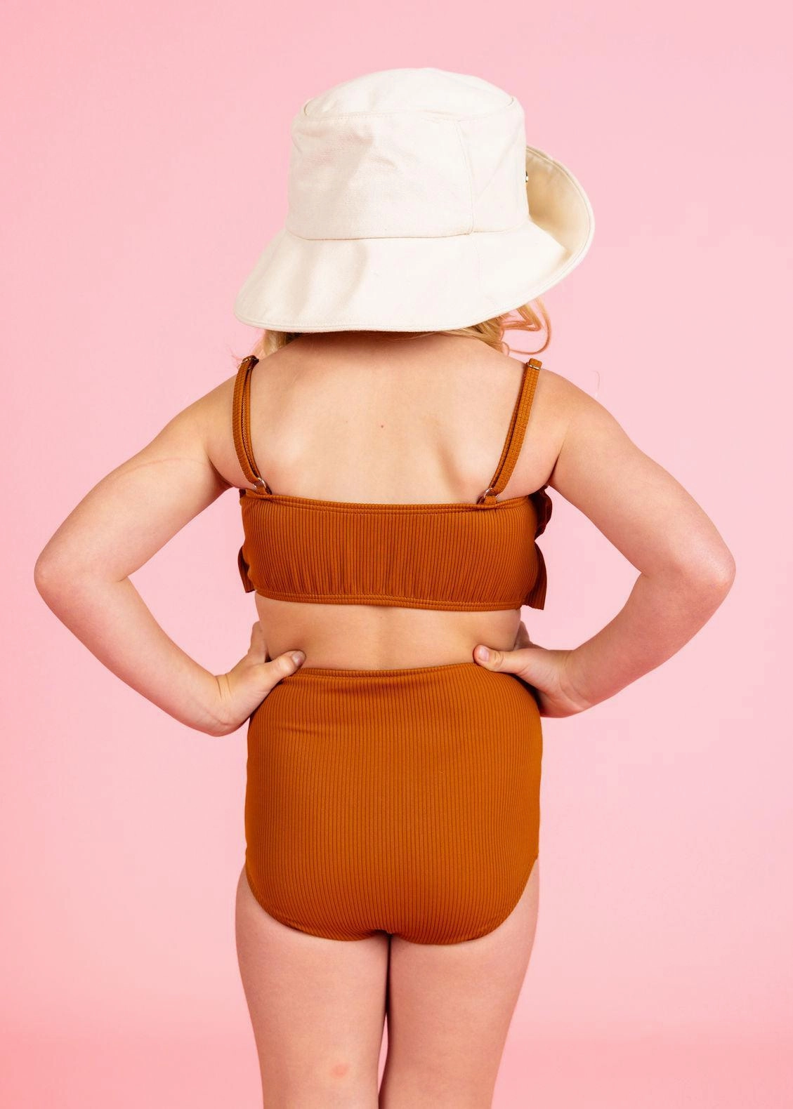 Ribbed Caramel | Mini High-Waisted Bottoms