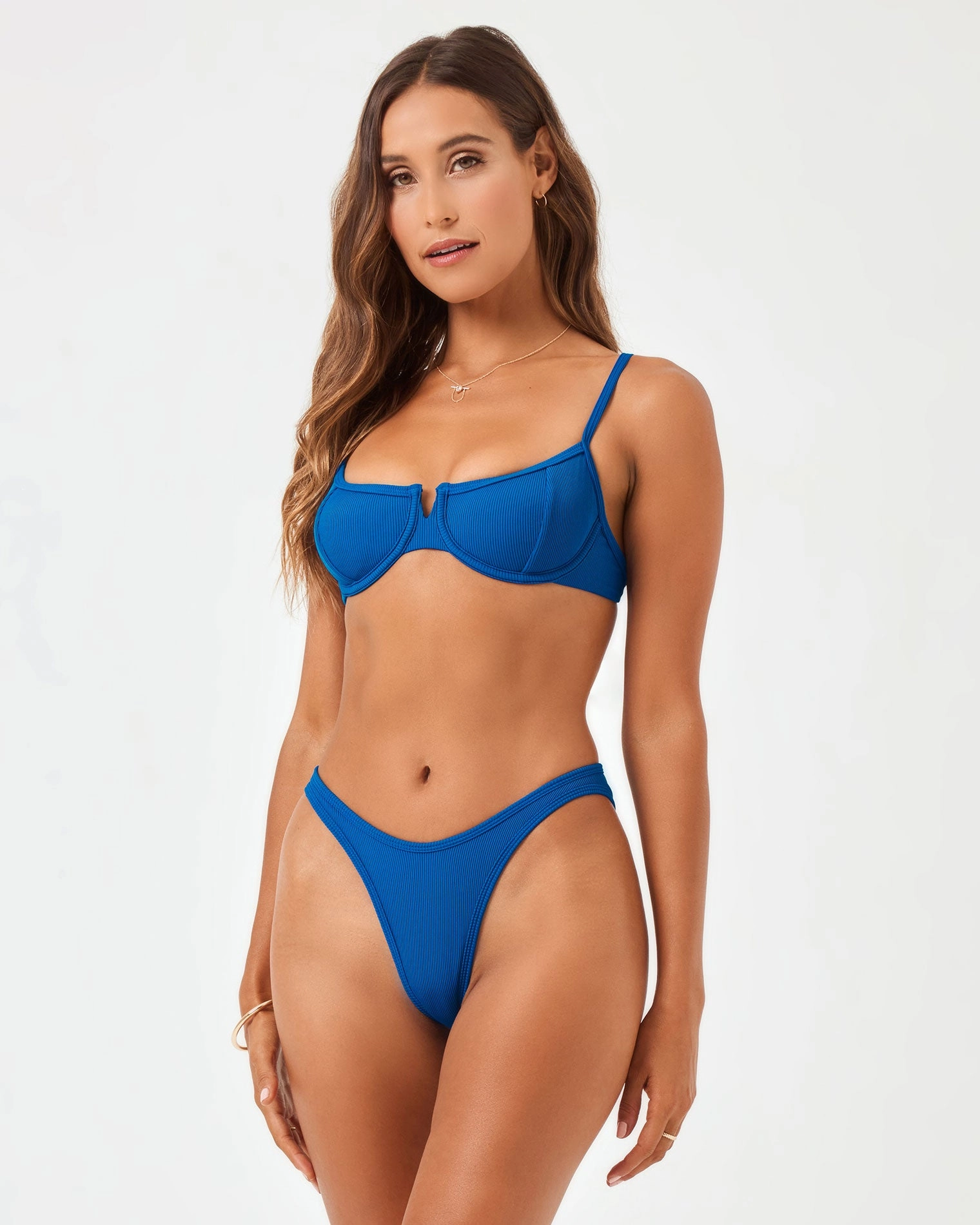 Ribbed Dominic Bikini Bottom - Abyss