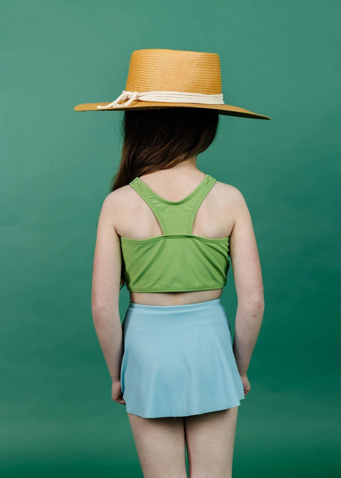 Ribbed Dusty Light Blue | Mini Who Wears Short Skirts