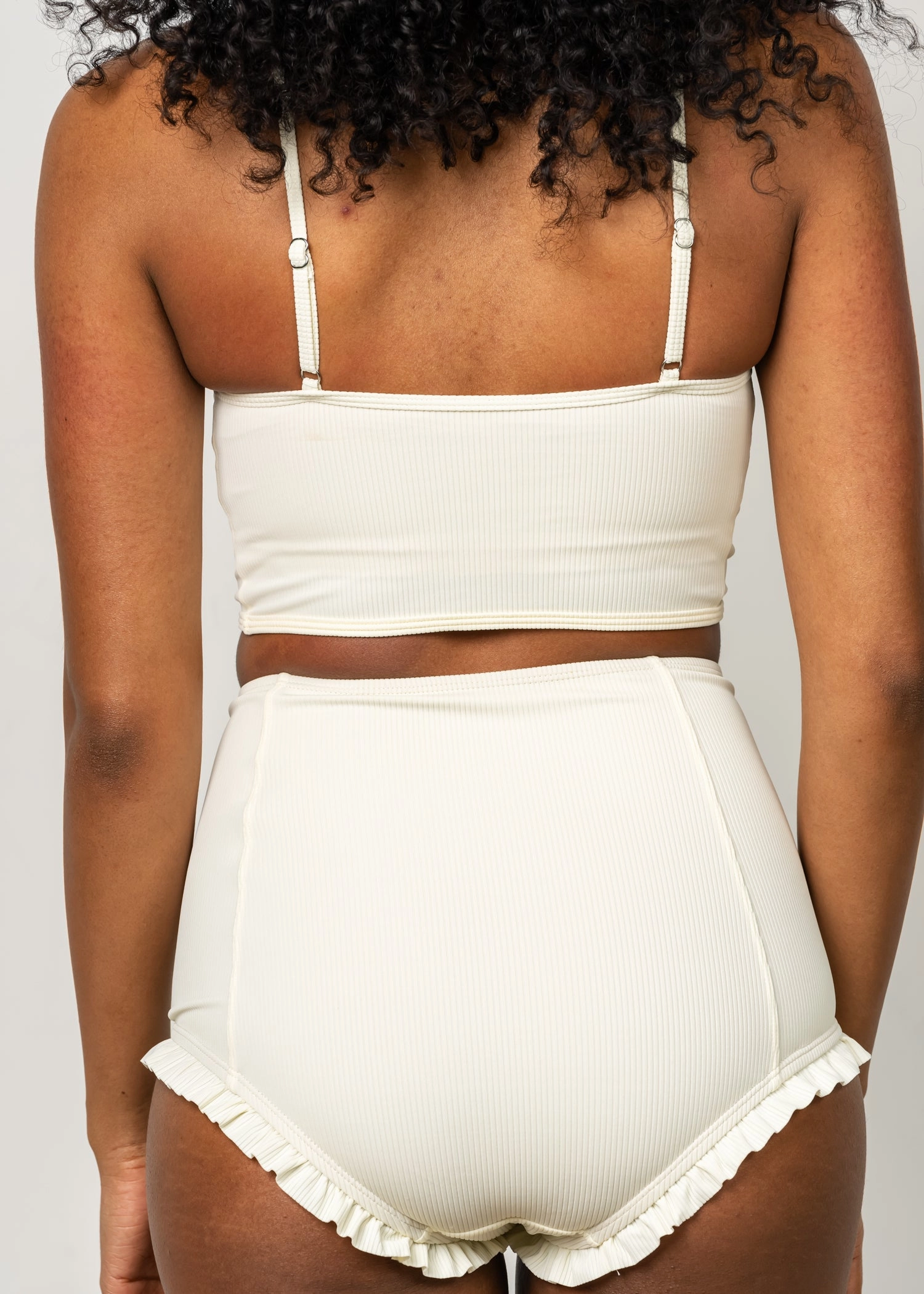 Ribbed Ivory | All Ruffled Up Bottoms