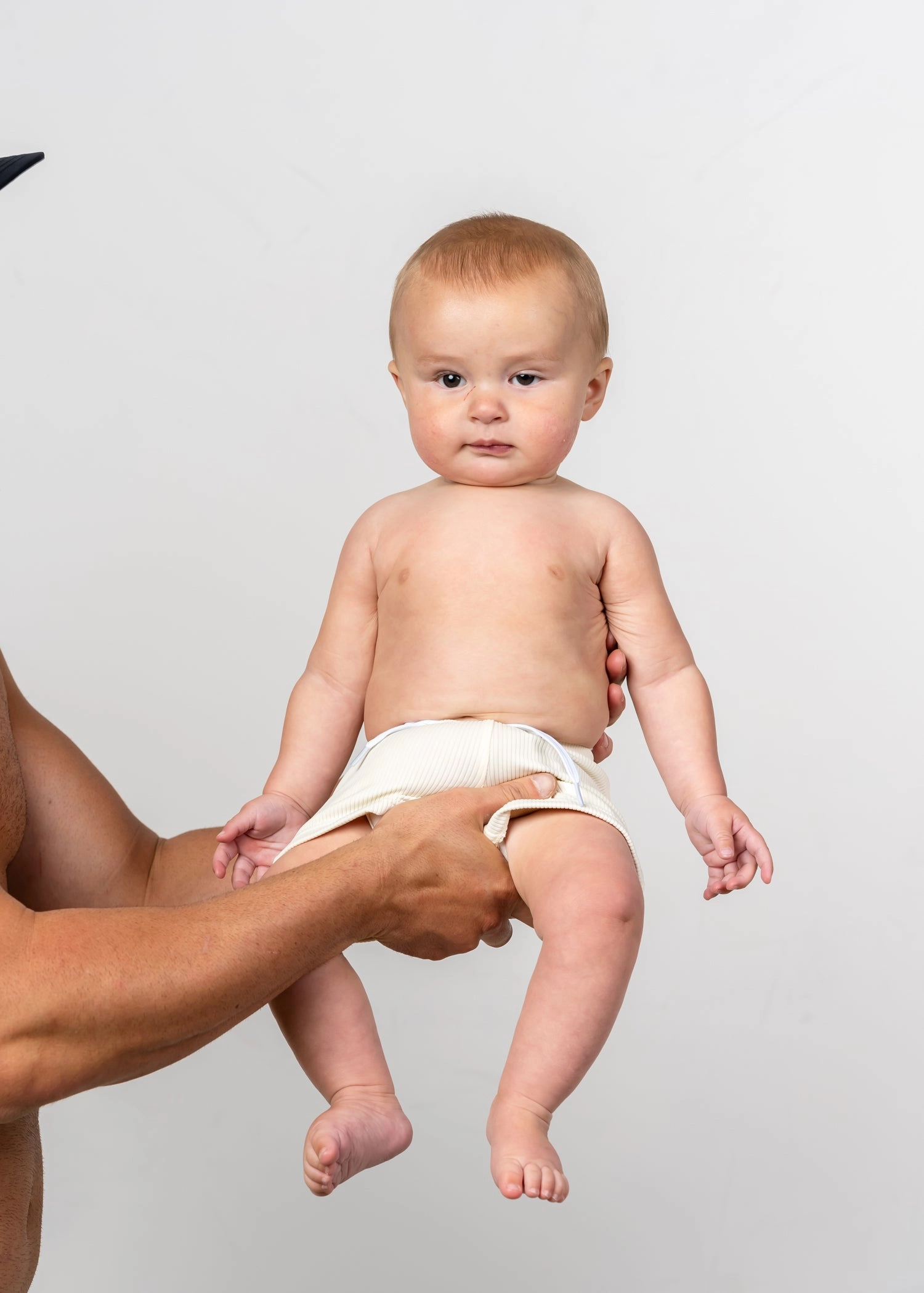 Ribbed Ivory | Baby Euro Shorts boys summer swimwear, boys rash guard swim sets