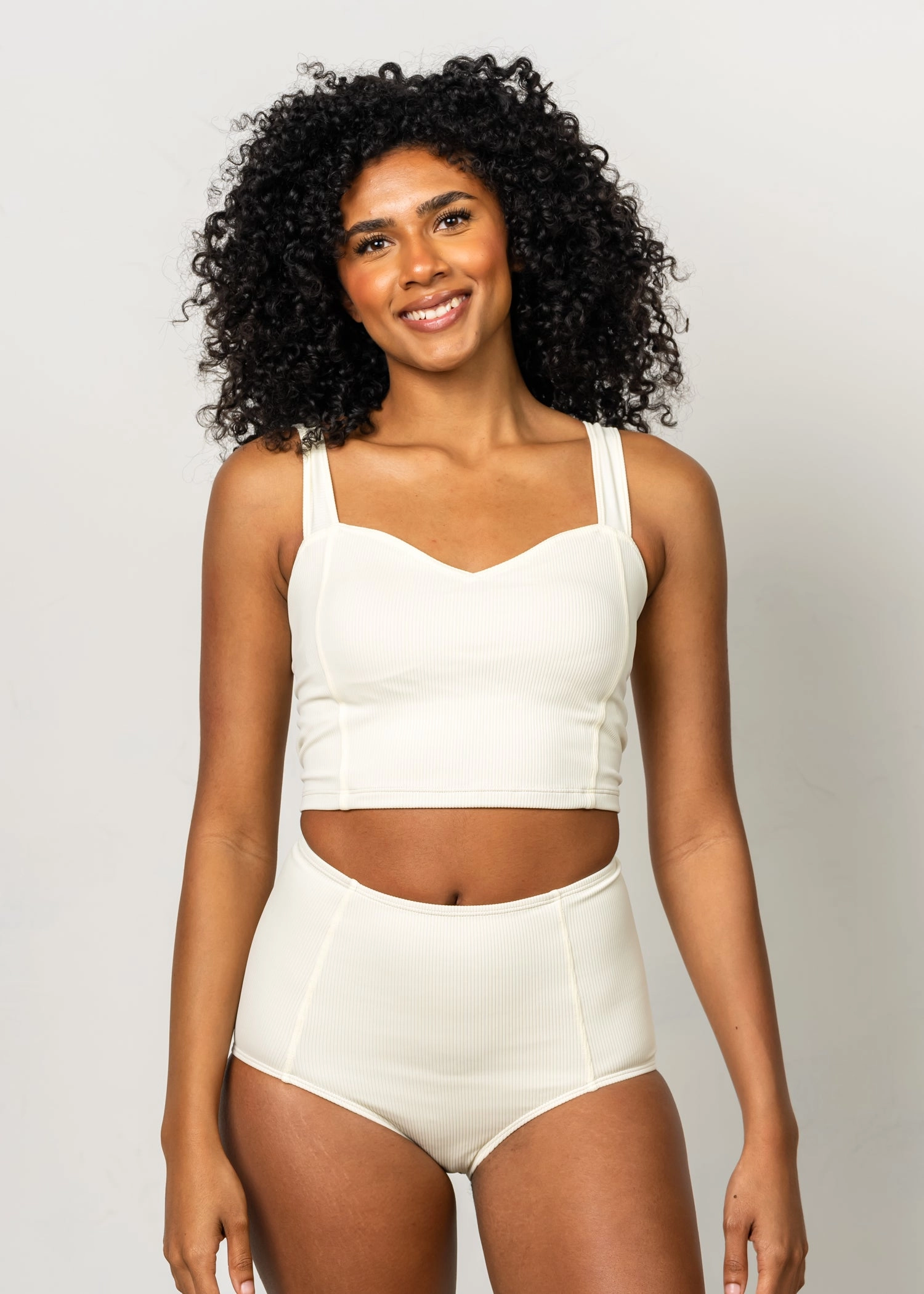 Ribbed Ivory | Original Latter-Back Top