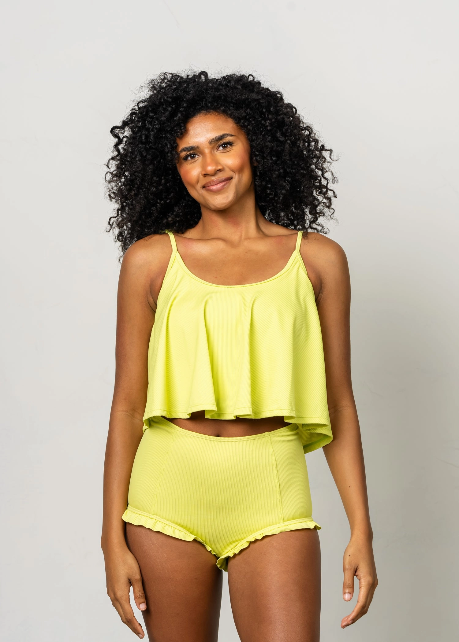 Ribbed Limelight | All Ruffled Up Bottoms