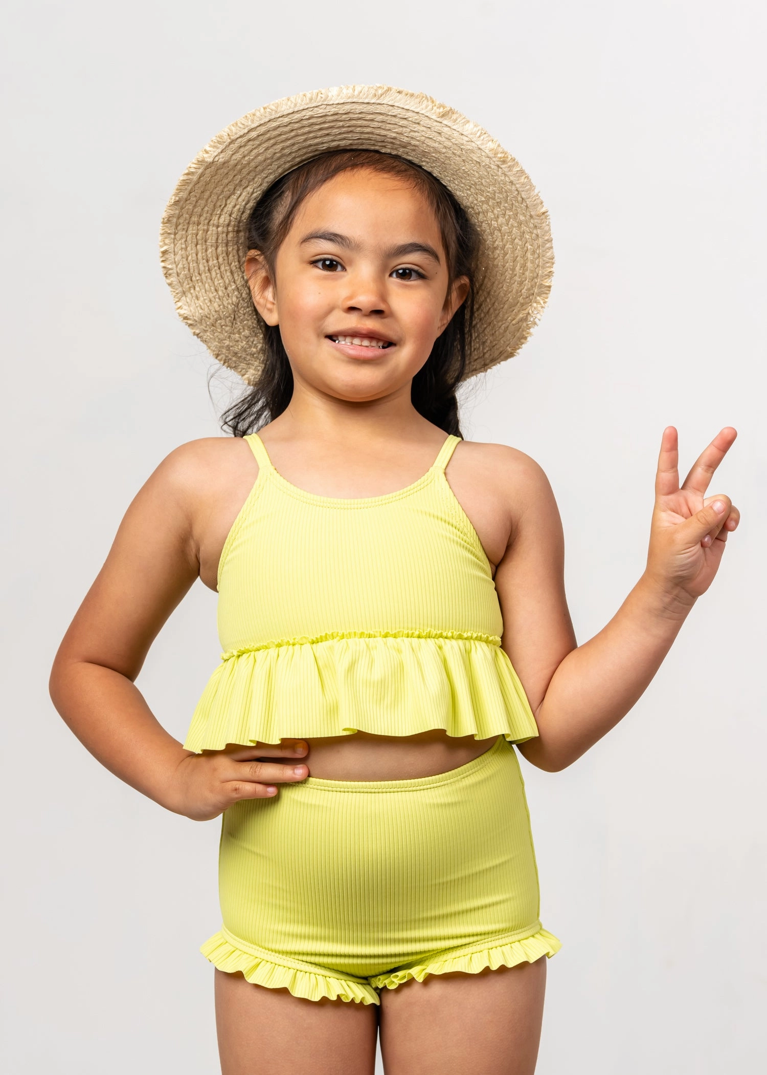 Ribbed Limelight | Mini All Ruffled Up Bottoms