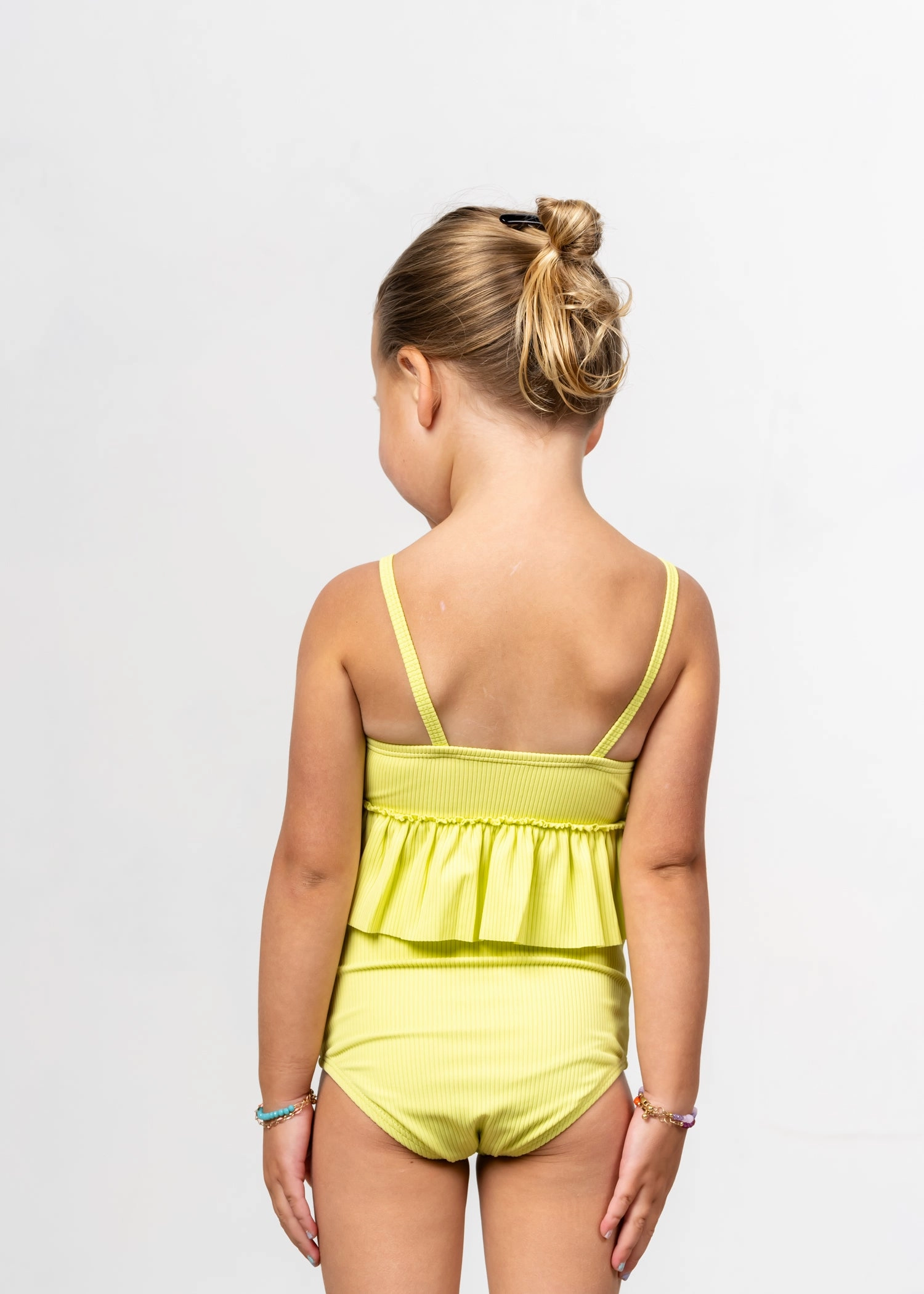 Ribbed Limelight | Mini High-Waisted Bottoms