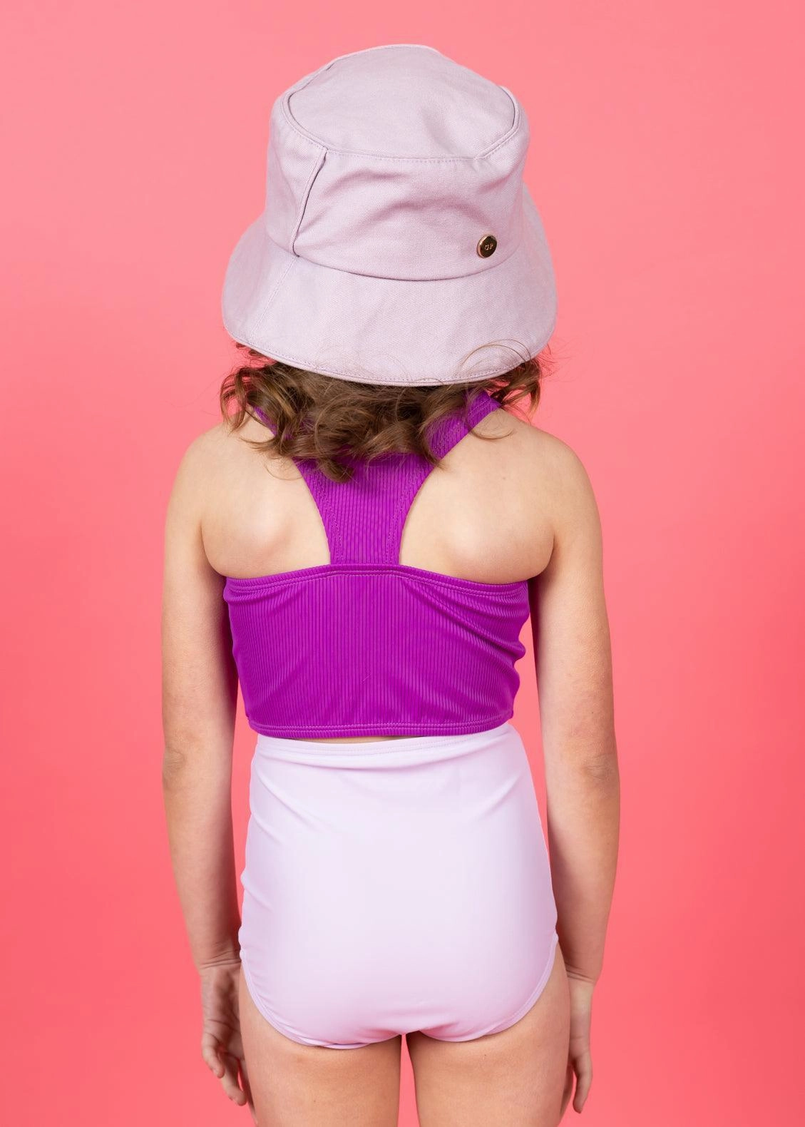 Ribbed Purple | Mini Racer Back Top
