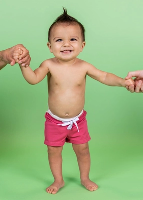Ribbed Roseate | Baby Euro Shorts boys summer swimwear, boys rash guard swim sets