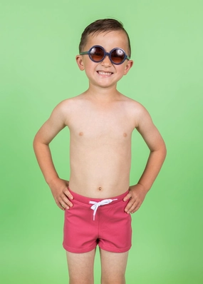 Ribbed Roseate | Mini Euro Shorts boys summer swimwear, boys rash guard swim sets