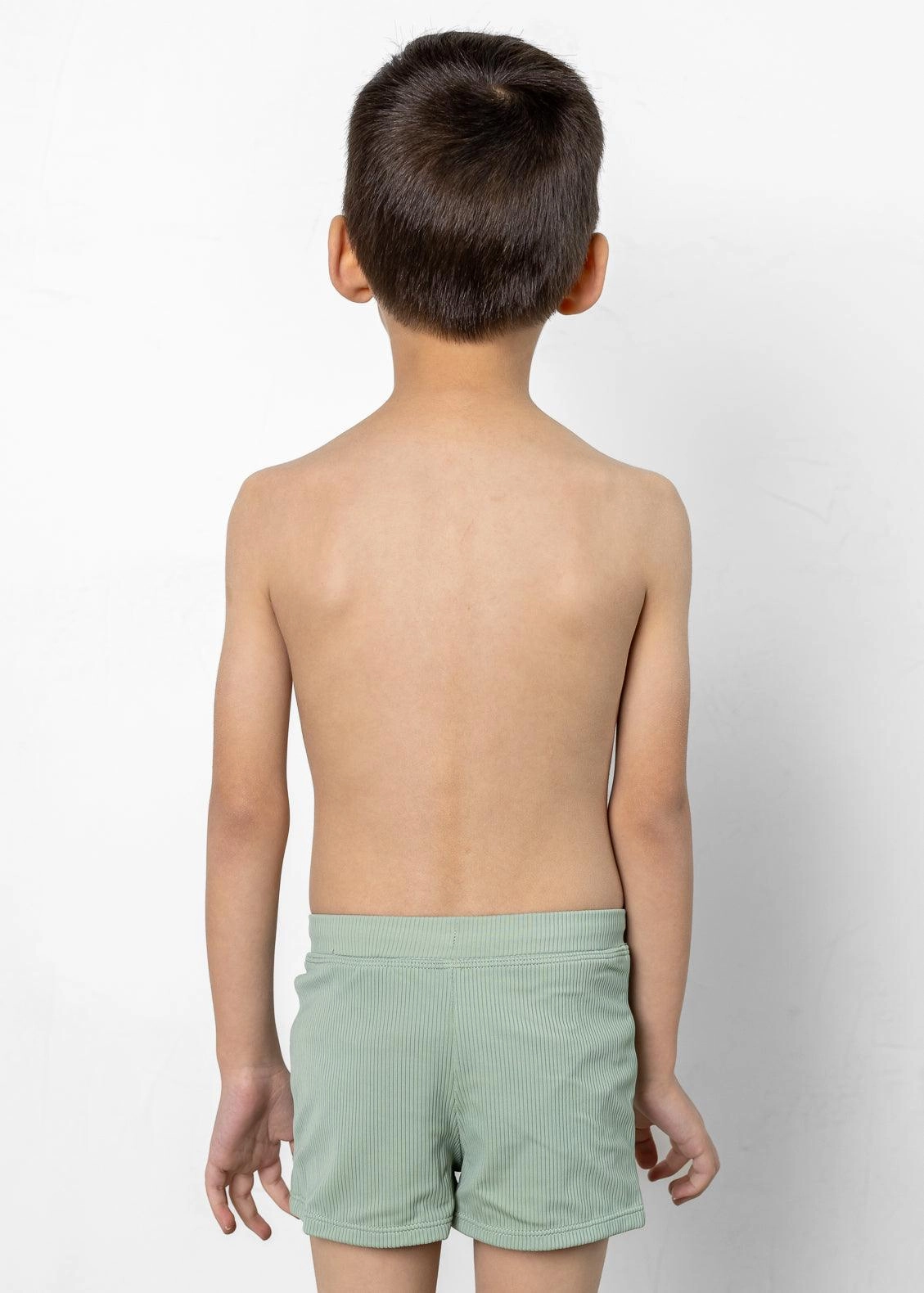 Ribbed Sage | Mini Euro Shorts