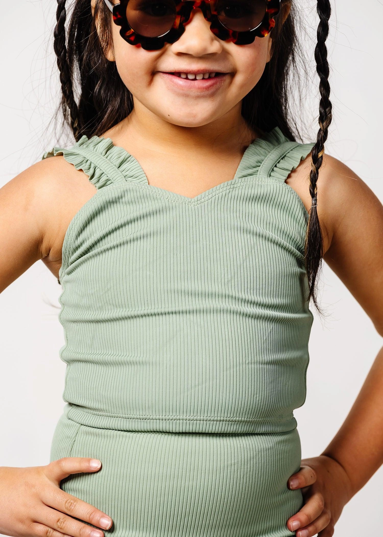 Ribbed Sage | Mini Ripple Top