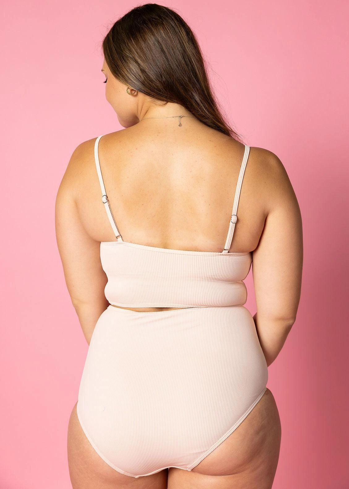 Ribbed Whipped Peach | Bow Bottoms