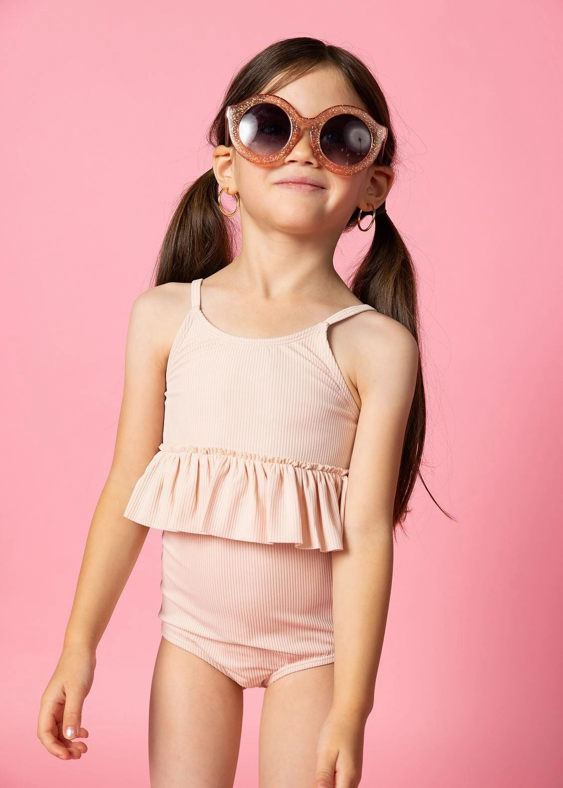 Ribbed Whipped Peach | Mini High-Waisted Bottoms