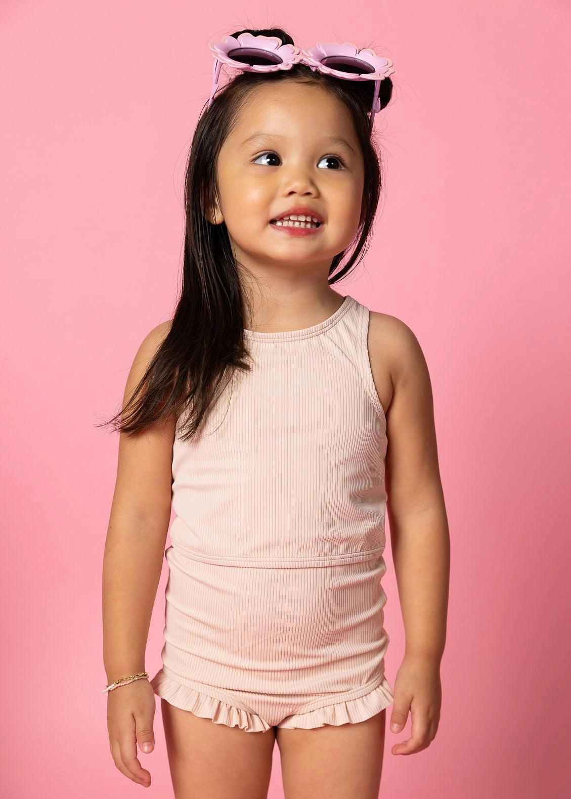 Ribbed Whipped Peach | Mini Racer Back Top