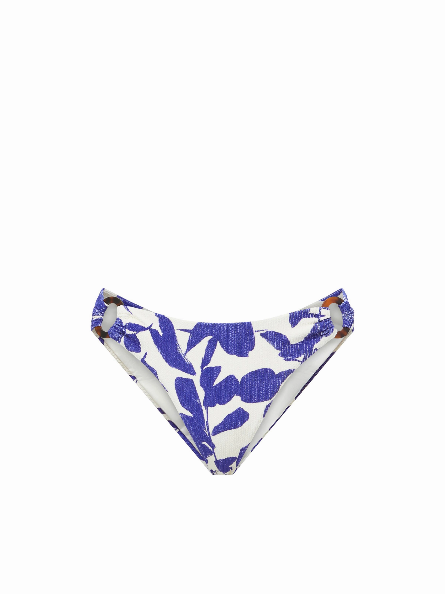 Ring Trim Bottom Moraea Garden Texture fashionable beach swimwear, modern womens bikinis