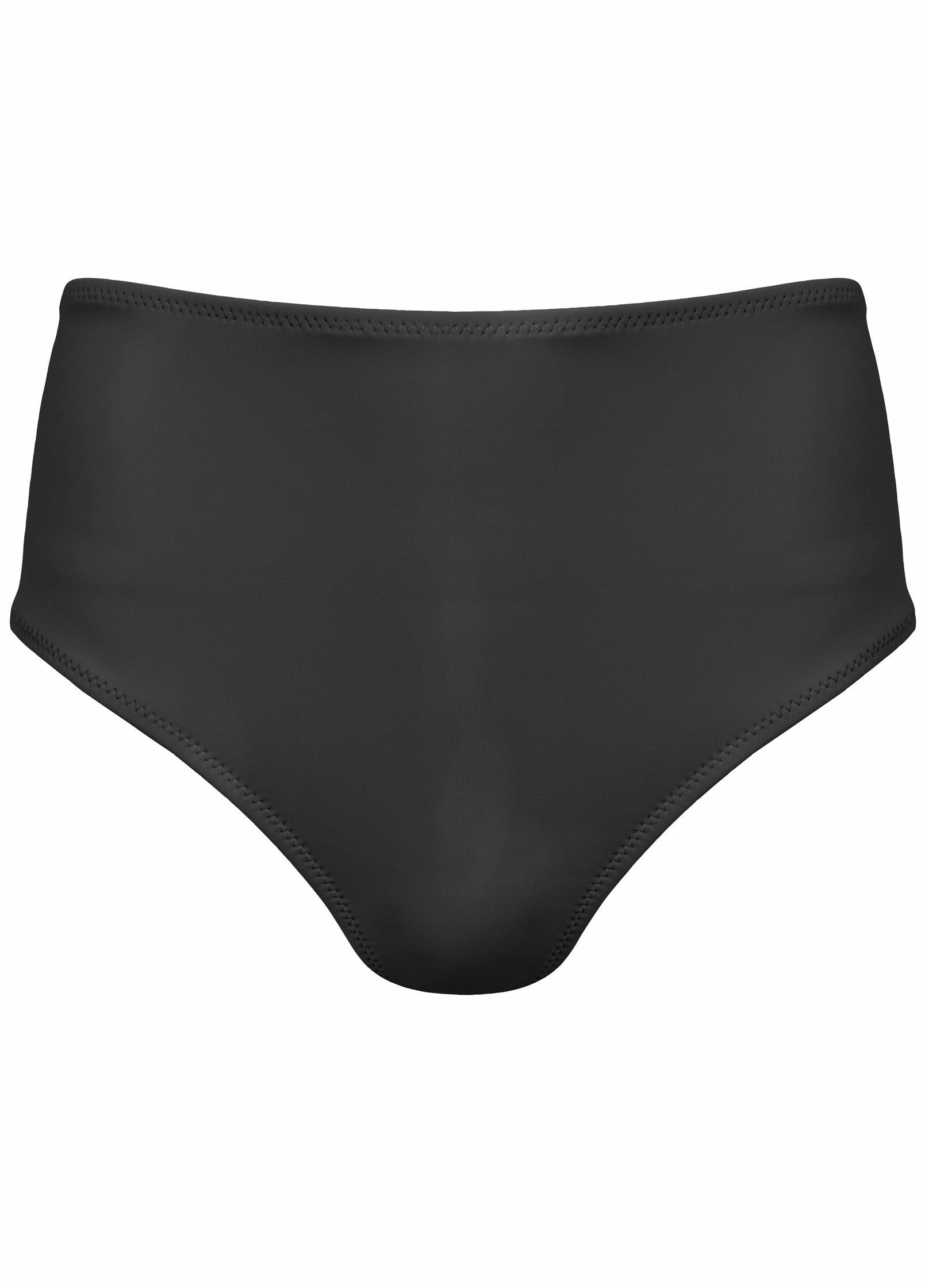 Ruffle Mid-Rise Bottom - Black Beauty