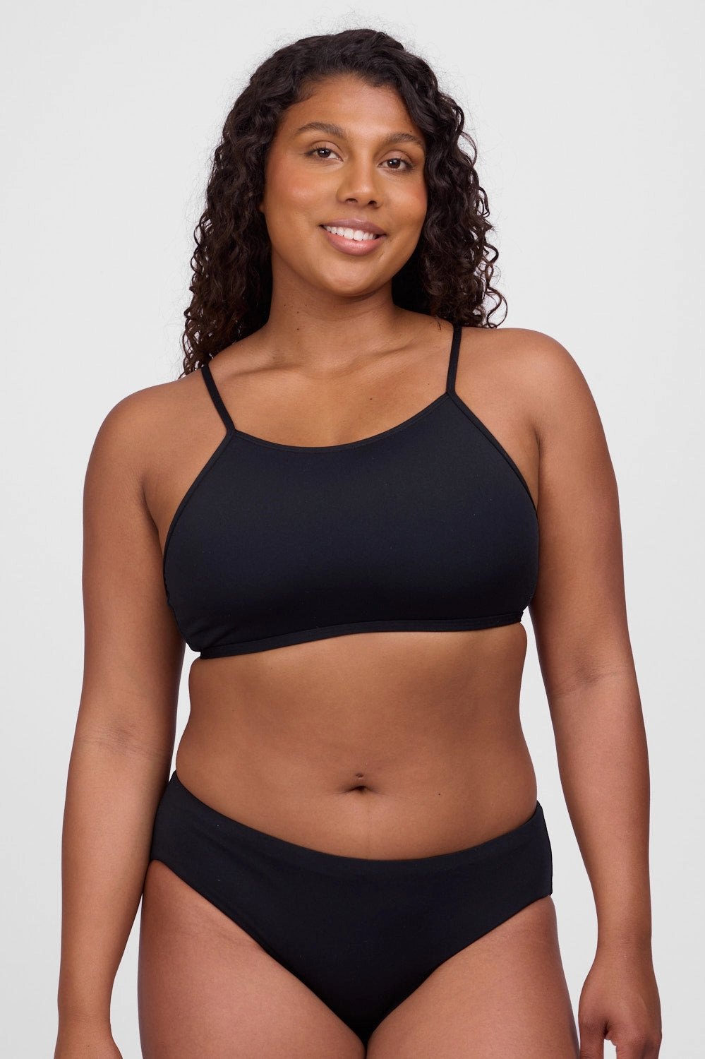 Ruth Bikini Top - Black all purpose swimwear, comfortable swimwear for everyone