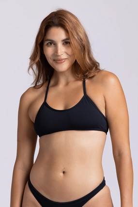 Ryan Bikini Top - Black mix and match bikinis, stylish women's bikini options