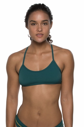 Ryan Bikini Top - Peacock inclusive swimwear styles, all season swimwear options
