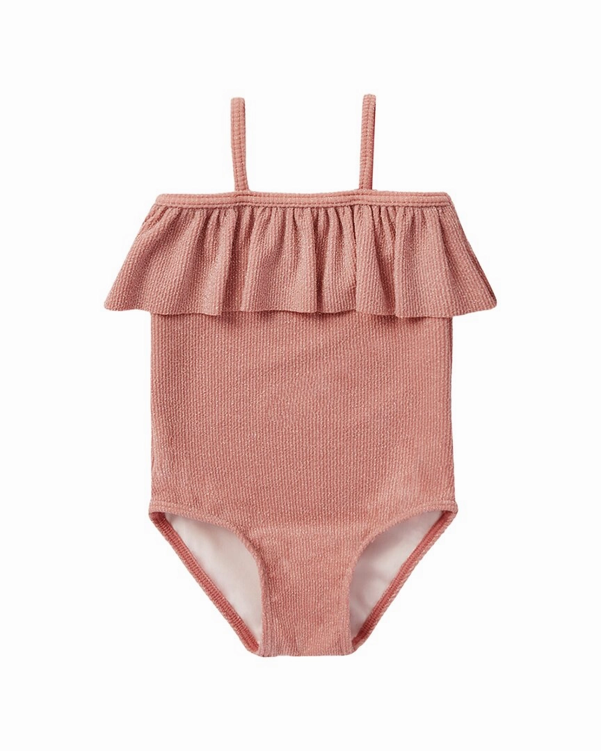 Rylee   Cru Collective Ruffle One-Piece cute swimsuits for teen girls, modest teen swimwear