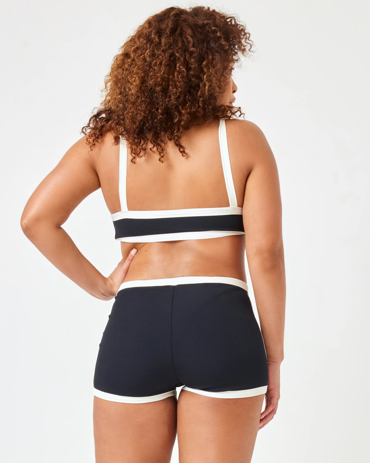 Sailor Bikini Bottom - Black-Cream