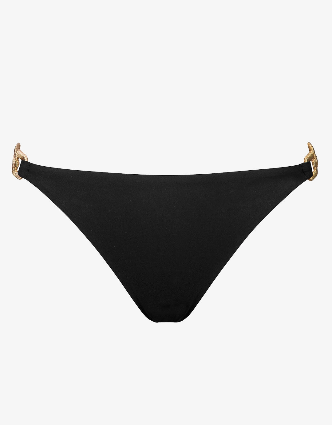 Sailor Luxe Bikini Pant - Black adjustable swim bottoms women, flattering bikini bottoms