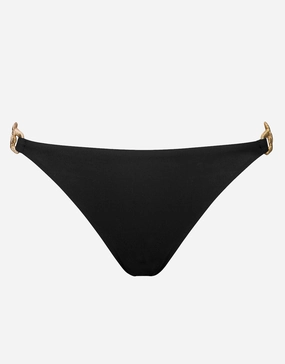 Sailor Luxe Bikini Pant - Black adjustable swim bottoms women, flattering bikini bottoms