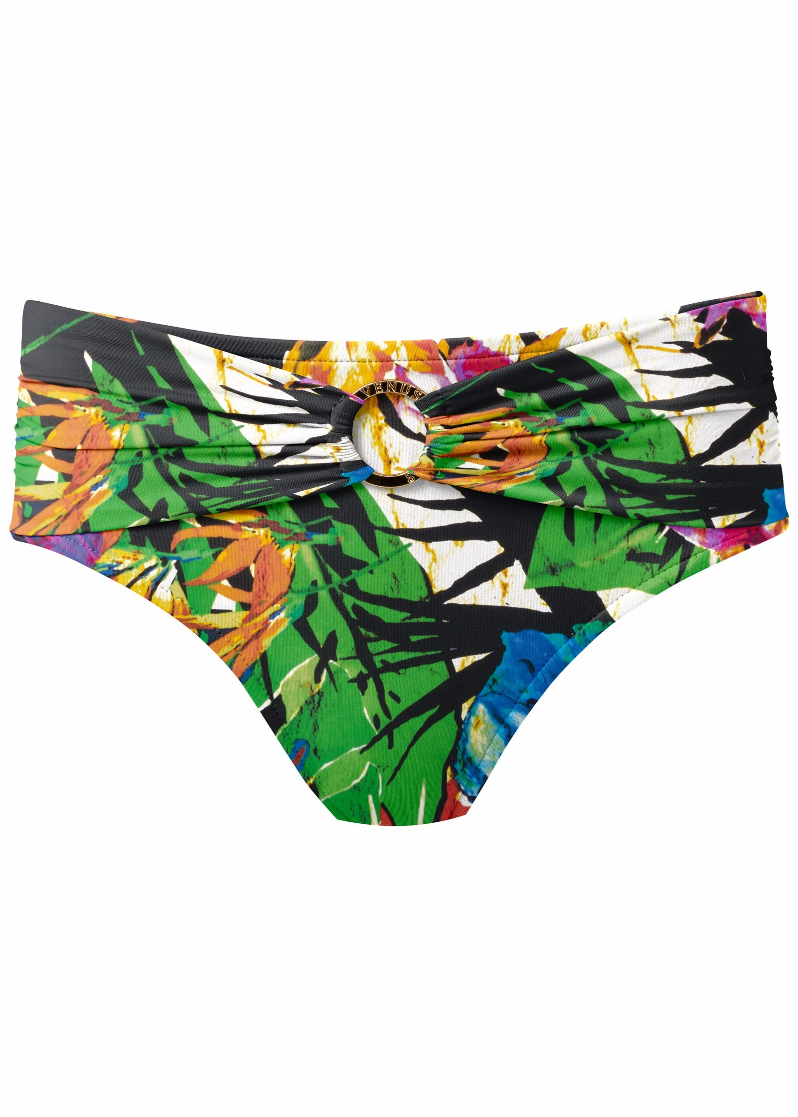 Sally Mid-Rise Bottom - Wild Tropics