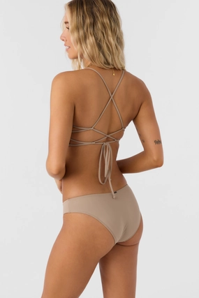 SALTWATER SOLIDS BLUE LAGOON FULL BOTTOMS classic women's swimwear, everyday swimwear for ladies
