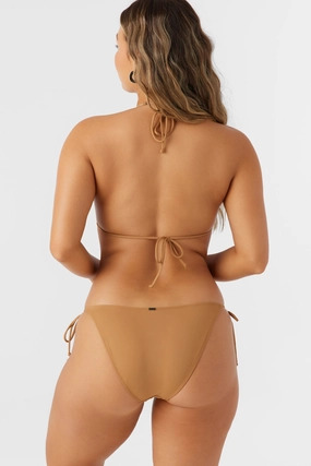 SALTWATER SOLIDS MARACAS TIE SIDE BOTTOMS classic women's swimwear, everyday swimwear for ladies