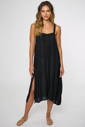 SALTWATER SOLIDS MIRANDA DRESS COVER-UP classic women's swimwear, everyday swimwear for ladies