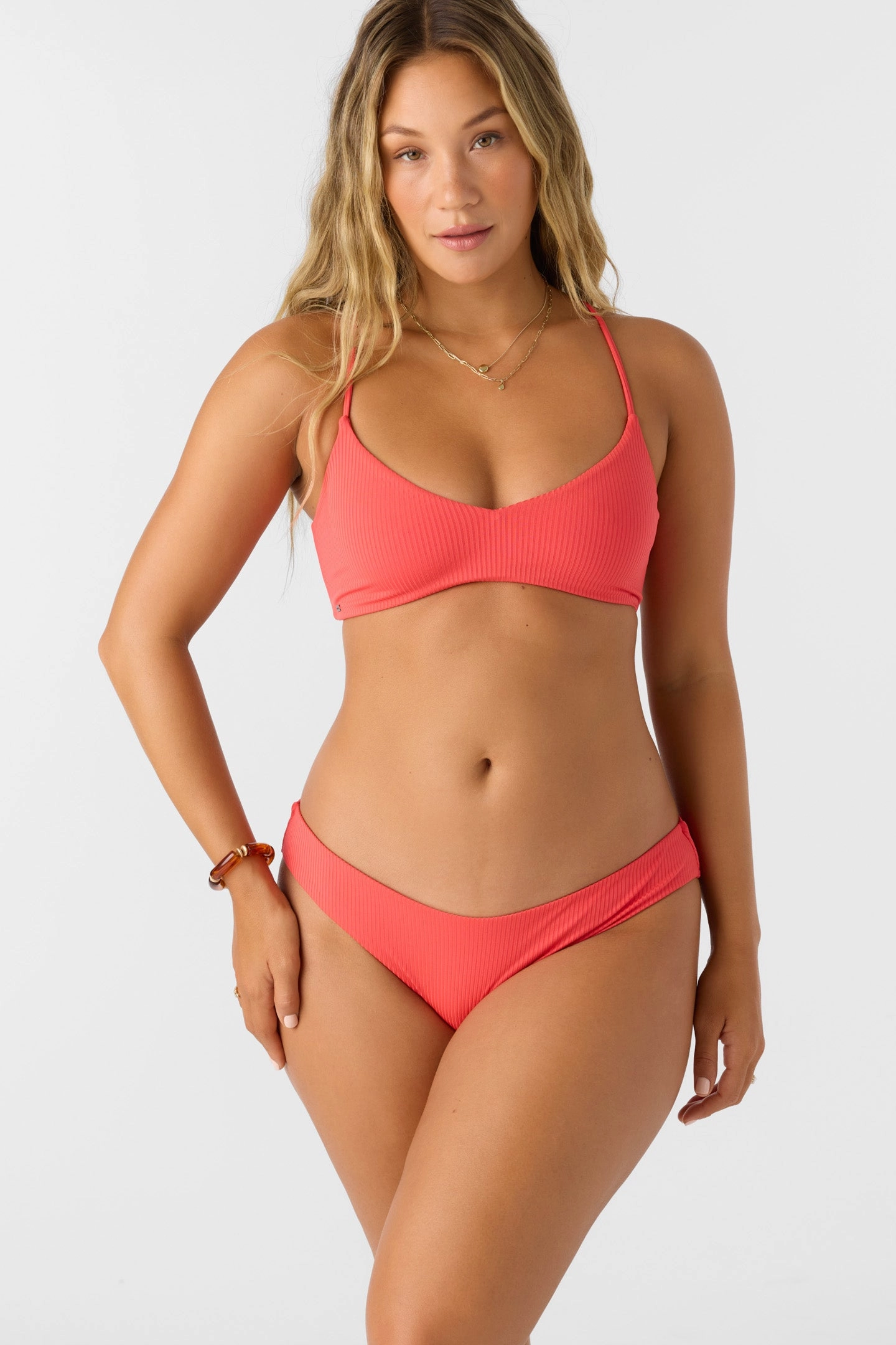 SALTWATER SOLIDS RIB BLUE LAGOON FULL BOTTOM classic women's swimwear, everyday swimwear for ladies
