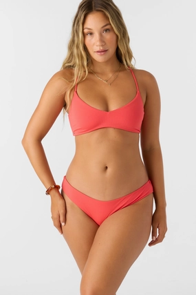 SALTWATER SOLIDS RIB BLUE LAGOON FULL BOTTOM classic women's swimwear, everyday swimwear for ladies