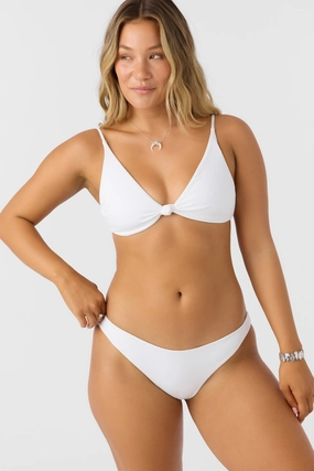 SALTWATER SOLIDS RIB PISMO BRALETTE TOP classic women's swimwear, everyday swimwear for ladies