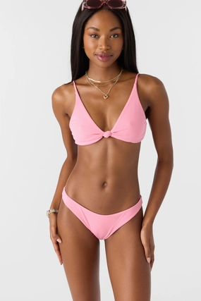 SALTWATER SOLIDS RIB PISMO BRALETTE TOP classic women's swimwear, everyday swimwear for ladies
