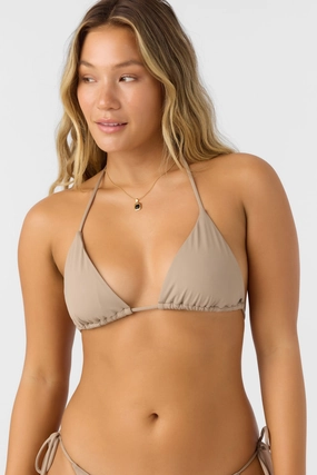 SALTWATER SOLIDS VENICE TRIANGLE TOP classic women's swimwear, everyday swimwear for ladies