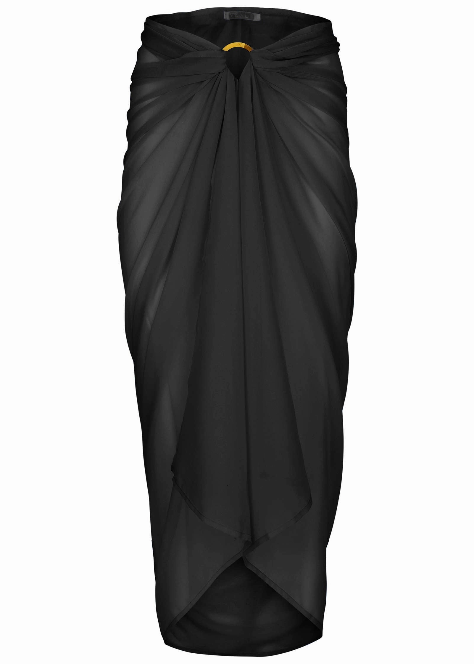 Sarong Cover-Up - Black Beauty
