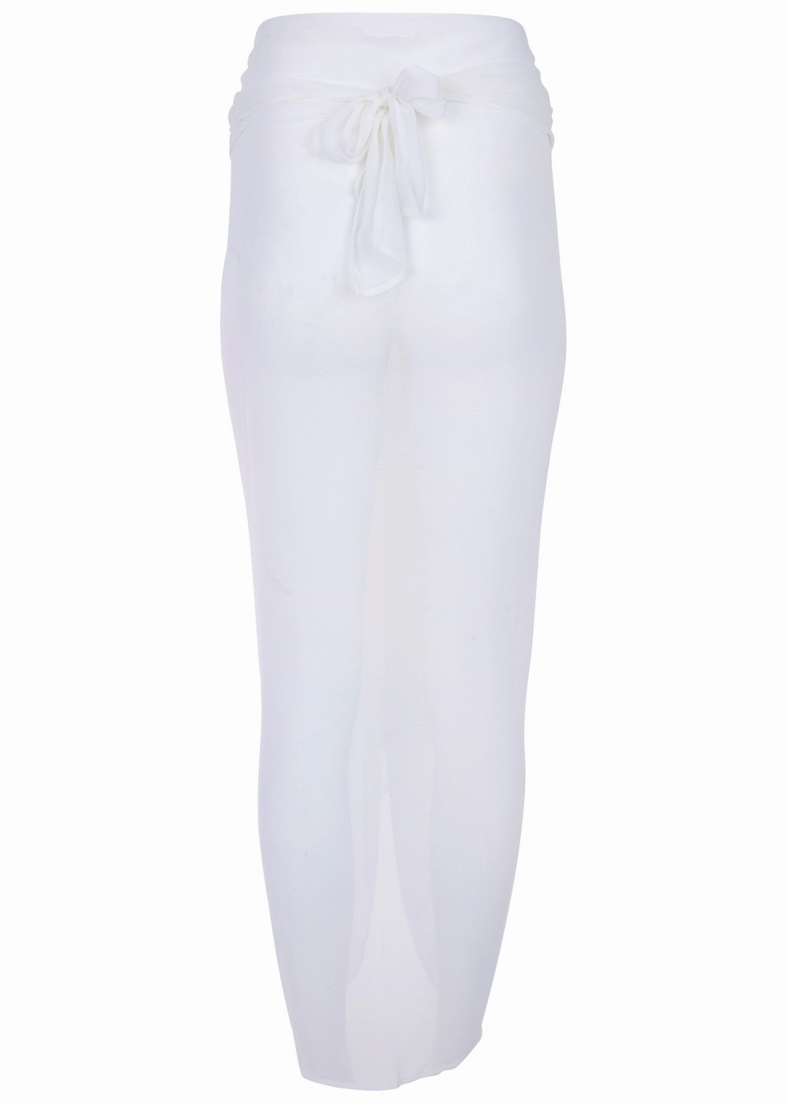 Sarong Cover-Up - Pearl White