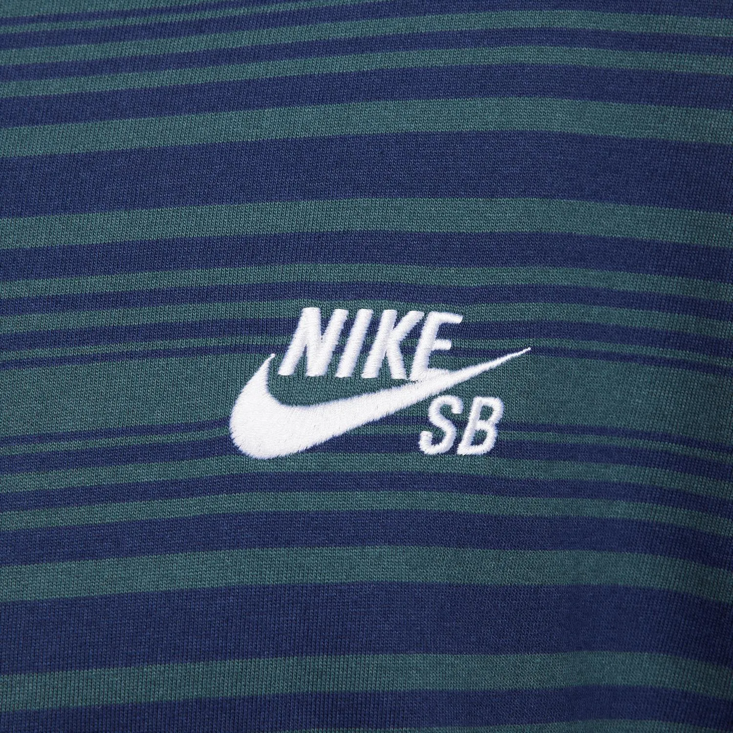 Sb Long Sleeve Striped T-Shirt In Navy Jungle