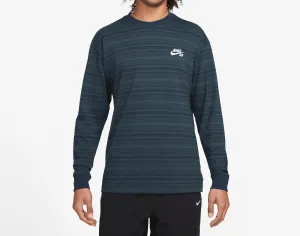 Sb Long Sleeve Striped T-Shirt In Navy Jungle
