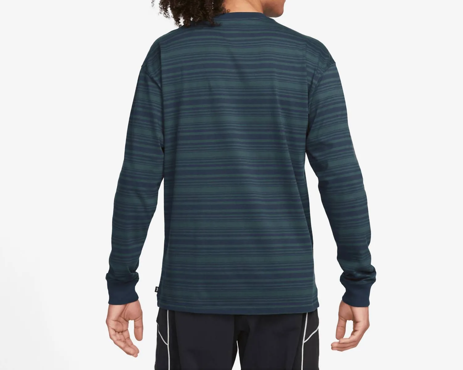 Sb Long Sleeve Striped T-Shirt In Navy Jungle