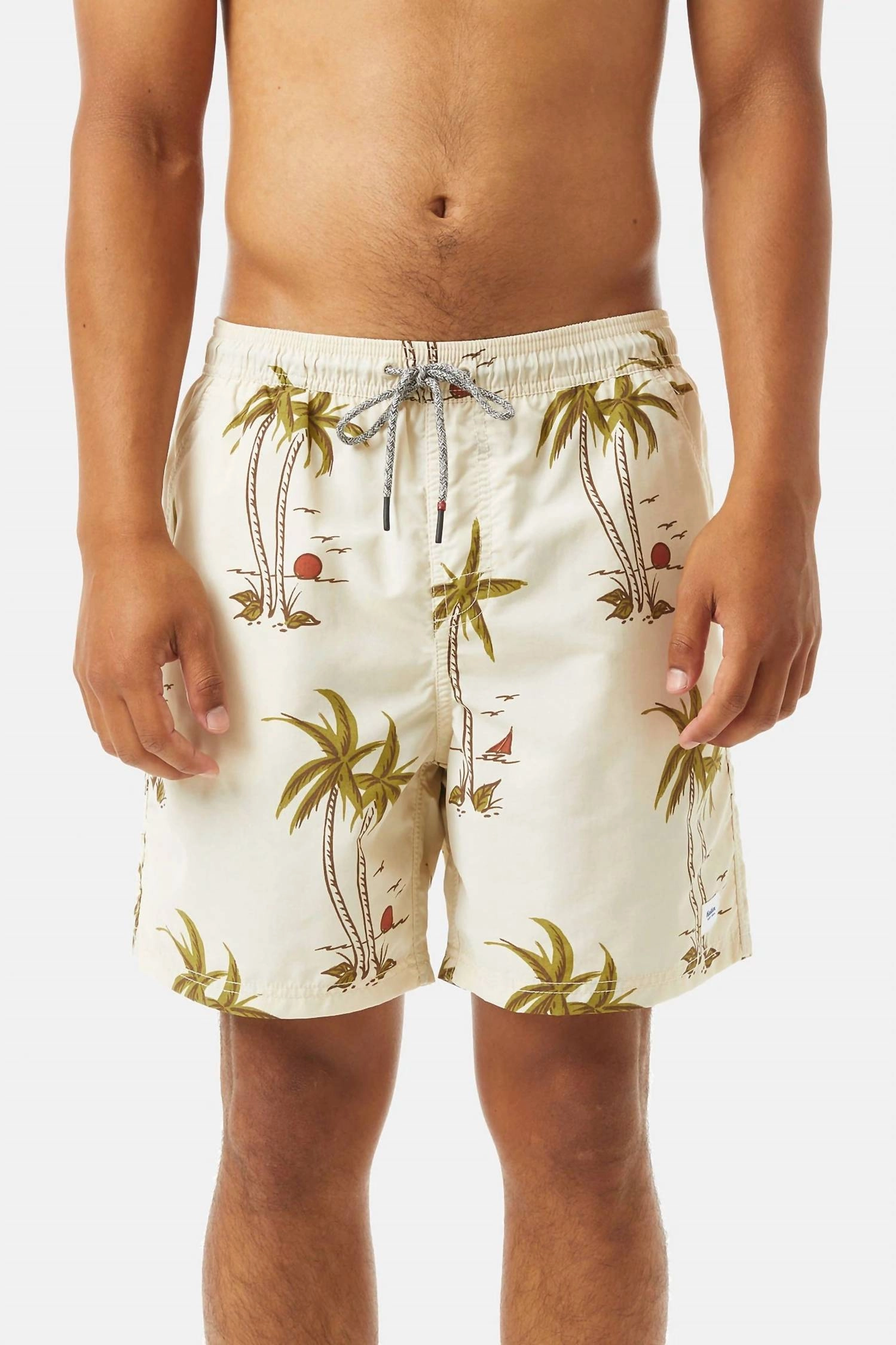 Schooner Volley Trunk In Wool mens beach swimwear, quick dry mens swimsuits