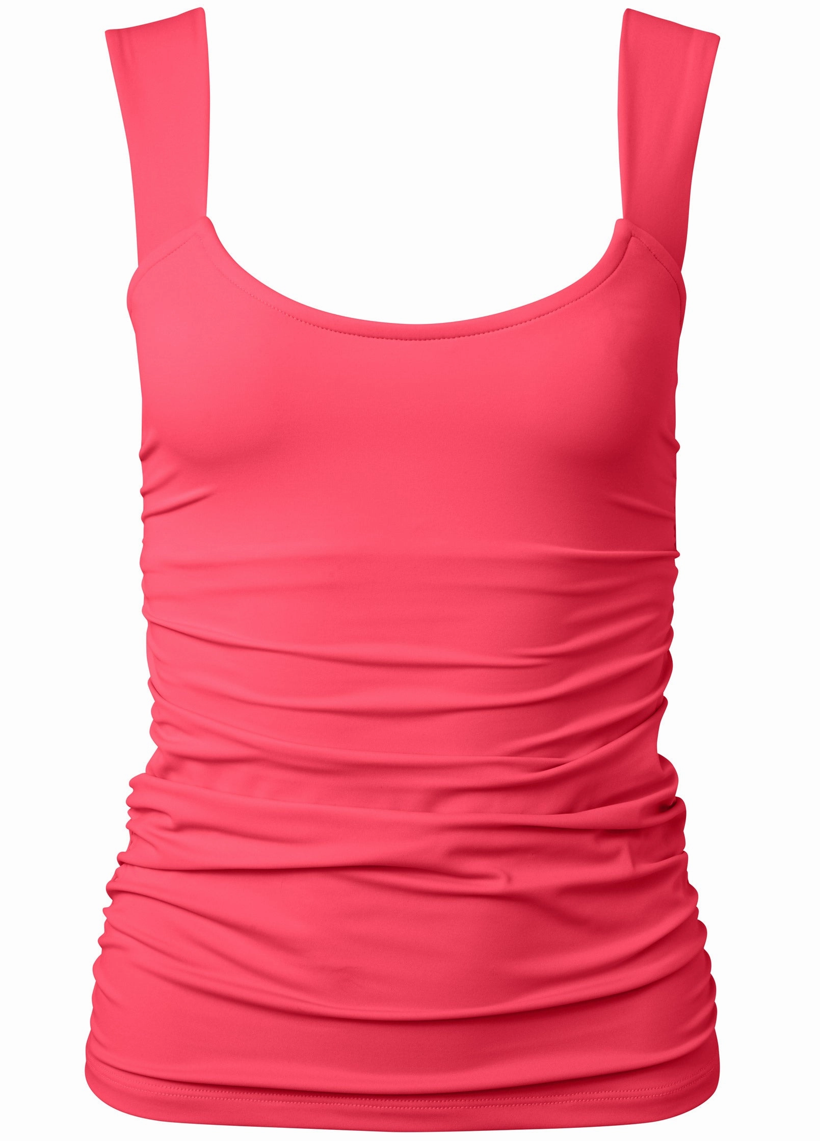 Scoop Neck Tankini Top - Sunset Pink