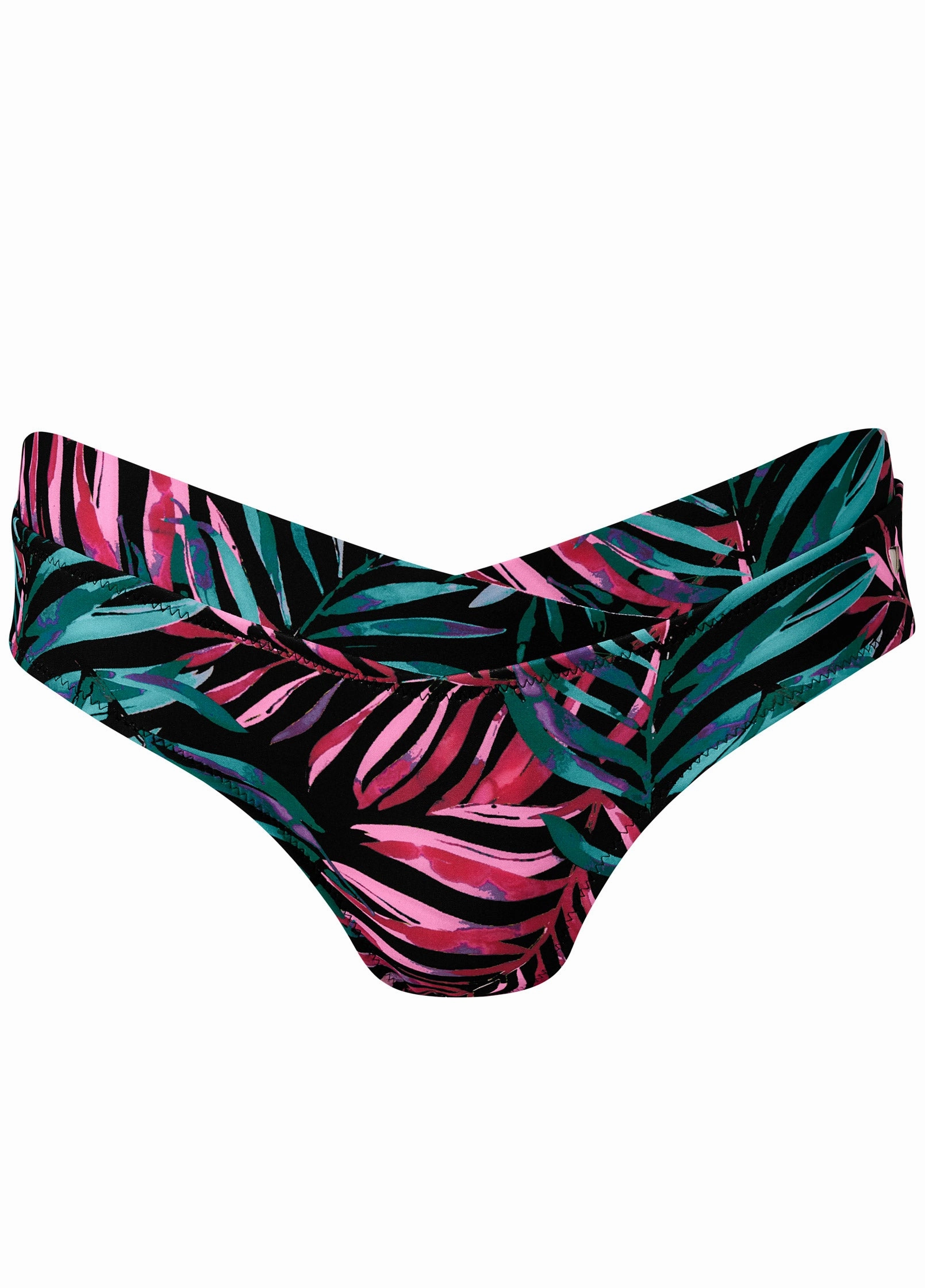 Scuba Knit Mid-Rise Bottom - Twilight Tropics