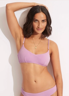 Sea Dive Bralette - Lilac high waist bikinis women, cheeky cut bikinis for women